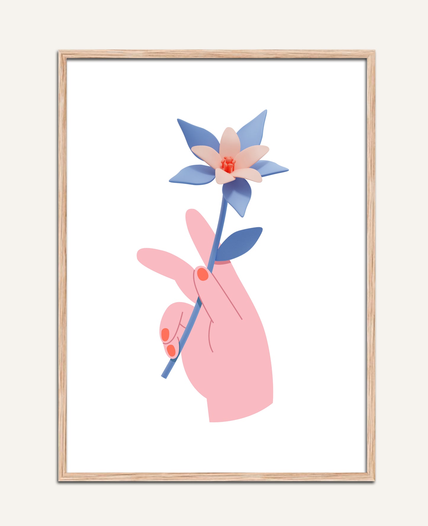 HAND AND FLOWER